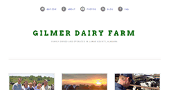 Desktop Screenshot of gilmerdairyfarm.com