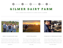 Tablet Screenshot of gilmerdairyfarm.com